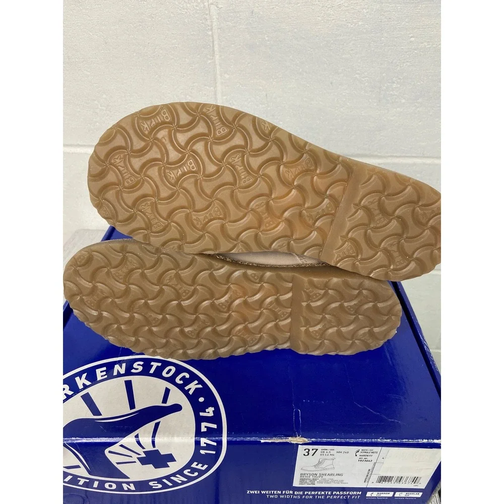 Birkenstock Bryson Shearling Boots Beige Taupe‎ US L6 M4 EU37 Narrow Fit